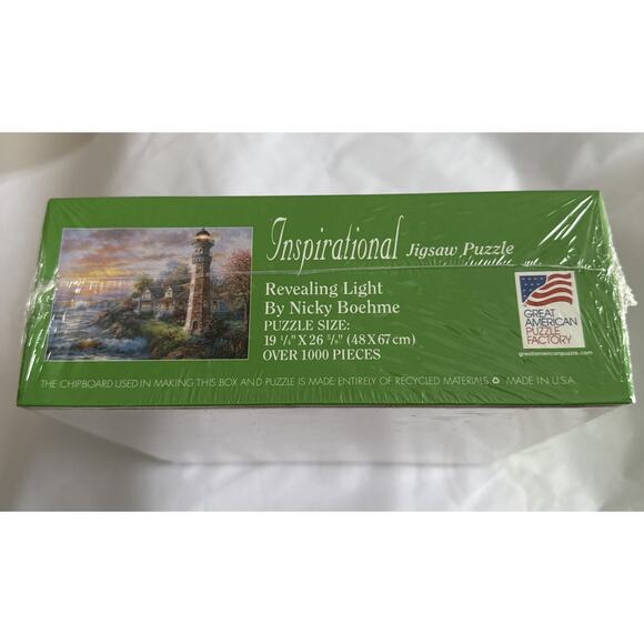 Great American Puzzle Factory 1000 Pcs NEW Inspirational Nicky Boehme Lighthouse - Picture 4 of 6